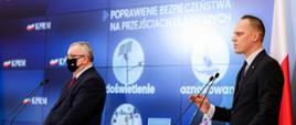 Minister infrastruktury Andrzej Adamczyk i wiceminister Rafał Weber przedstawili najważniejsze założenia Programu Bezpiecznej Infrastruktury Drogowej na lata 2021-2024