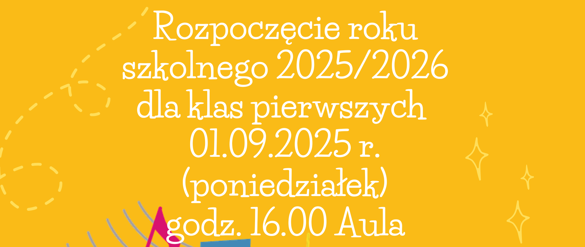 Zdjęcie przedstawia rozpoczęcie roku szkolnego