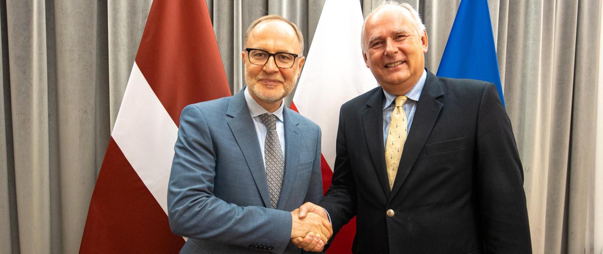 Spotkanie wiceministra Pawła Zalewskiego z ministrem obrony Łotwy 