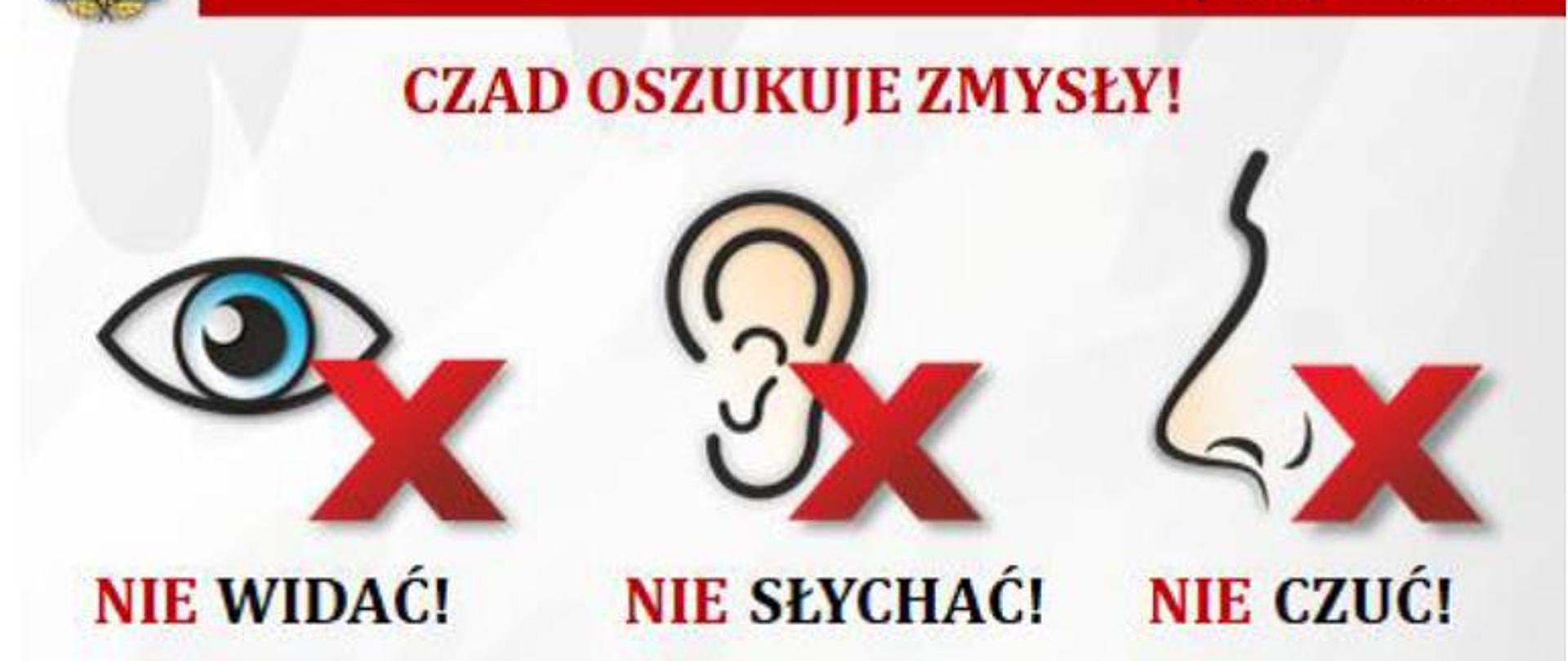 Ulotka - Czad oszukuje zmysły