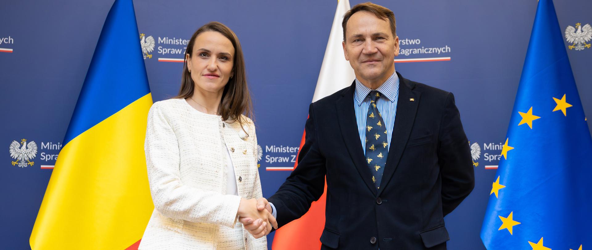 Spotkanie szefów dyplomacji Polski i Rumunii w Dniu Solidarności Polsko-Rumuńskiej