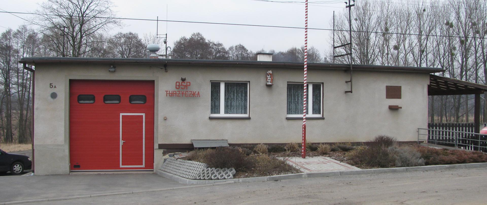 Zdjęcie prezentuje budynek jednostki OSP Turzyczka