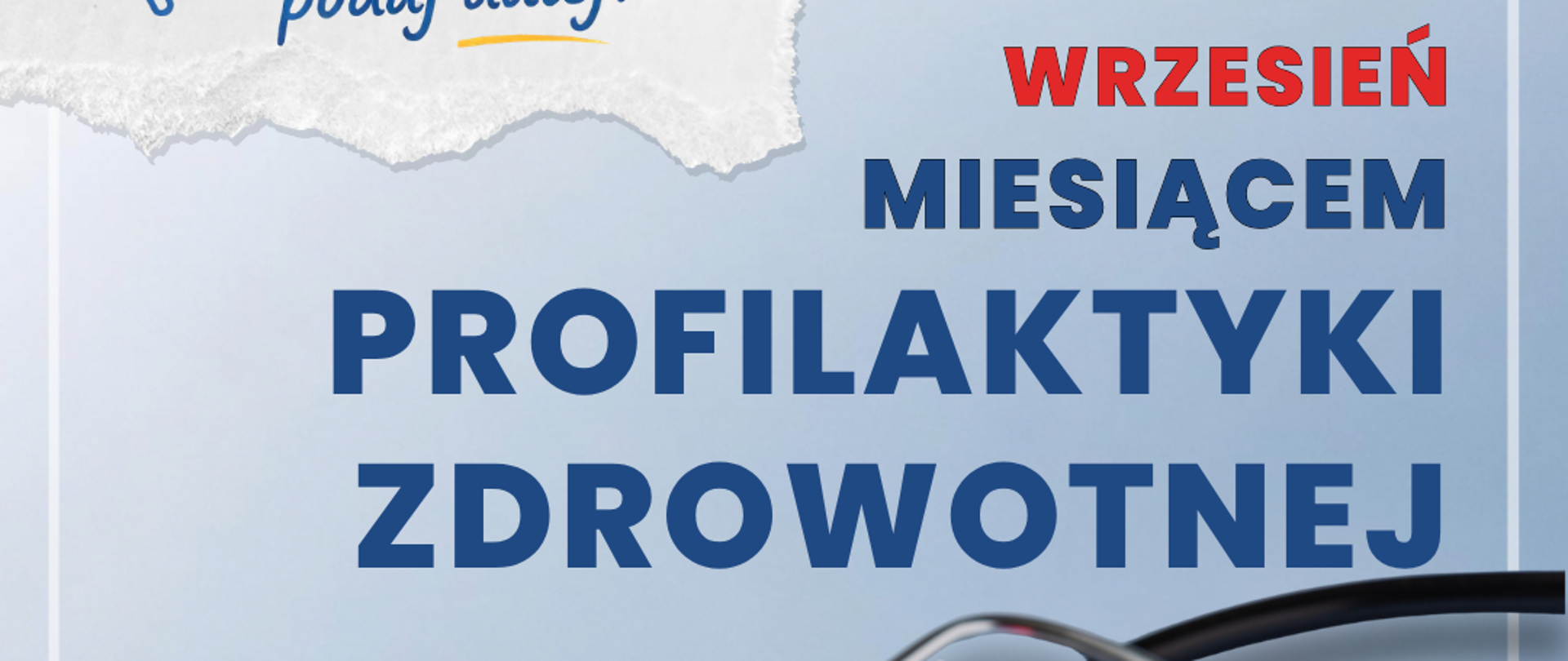 Grafika - wrzesień miesiącem profilaktyki zdrowotnej 