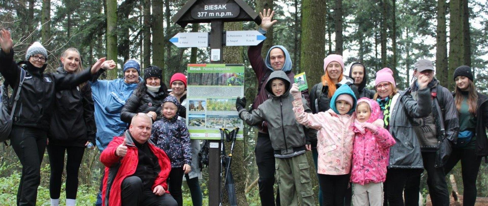 Na szczycie Góry Biesak.