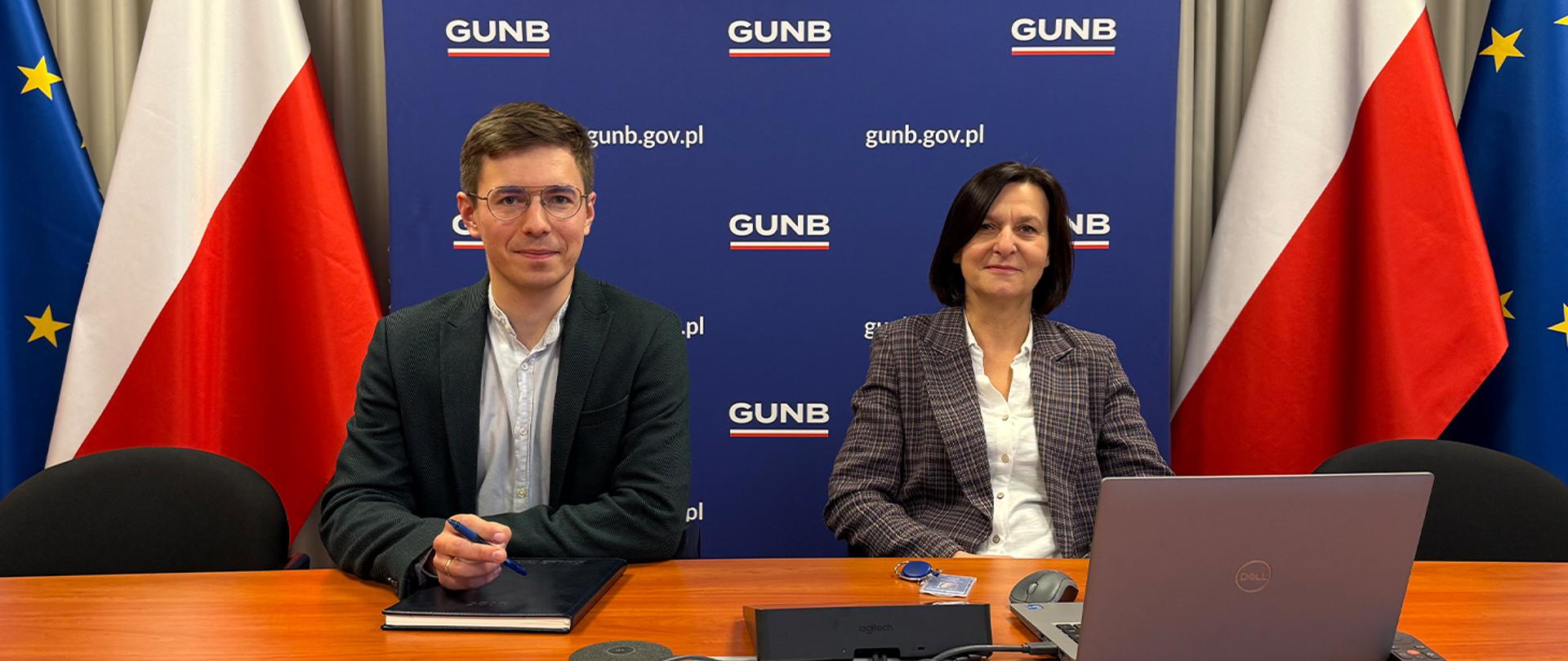 Na zdjęciu prowadzący szkolenie od prawej: Filip Prusik-Serbinowski, Zastępca Głównego Inspektora Nadzoru Budowlanego i Dorota Klimberzin, dyrektor Departamentu Orzecznictwa.