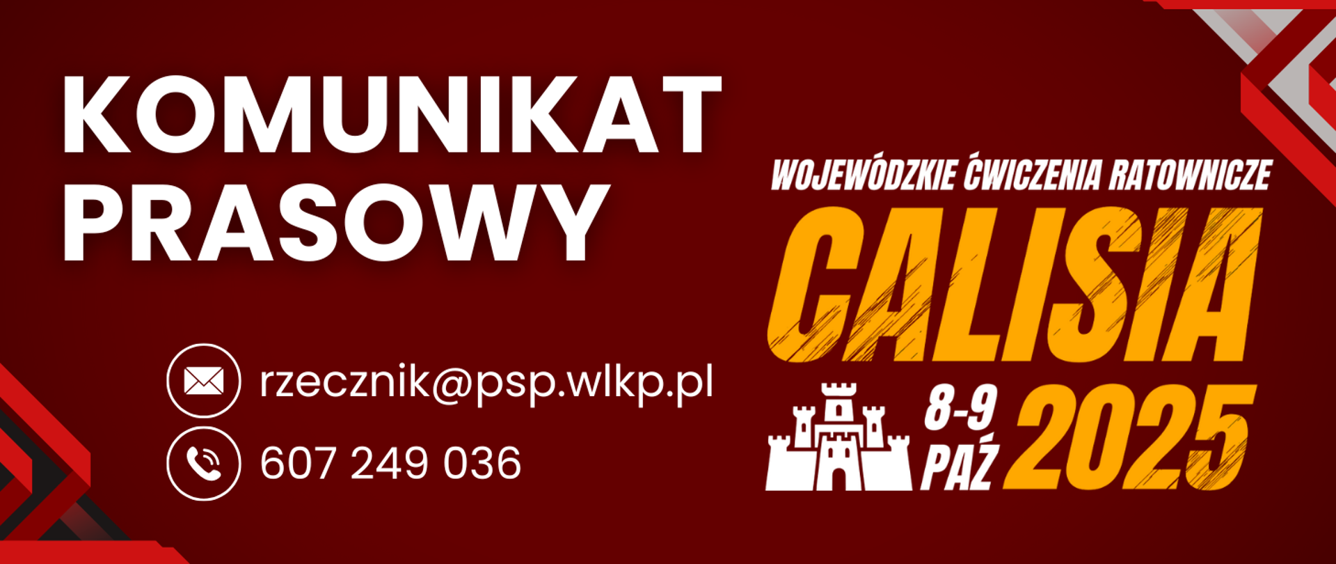 Komunikat prasowy - ćwiczenia CALISIA 2025
