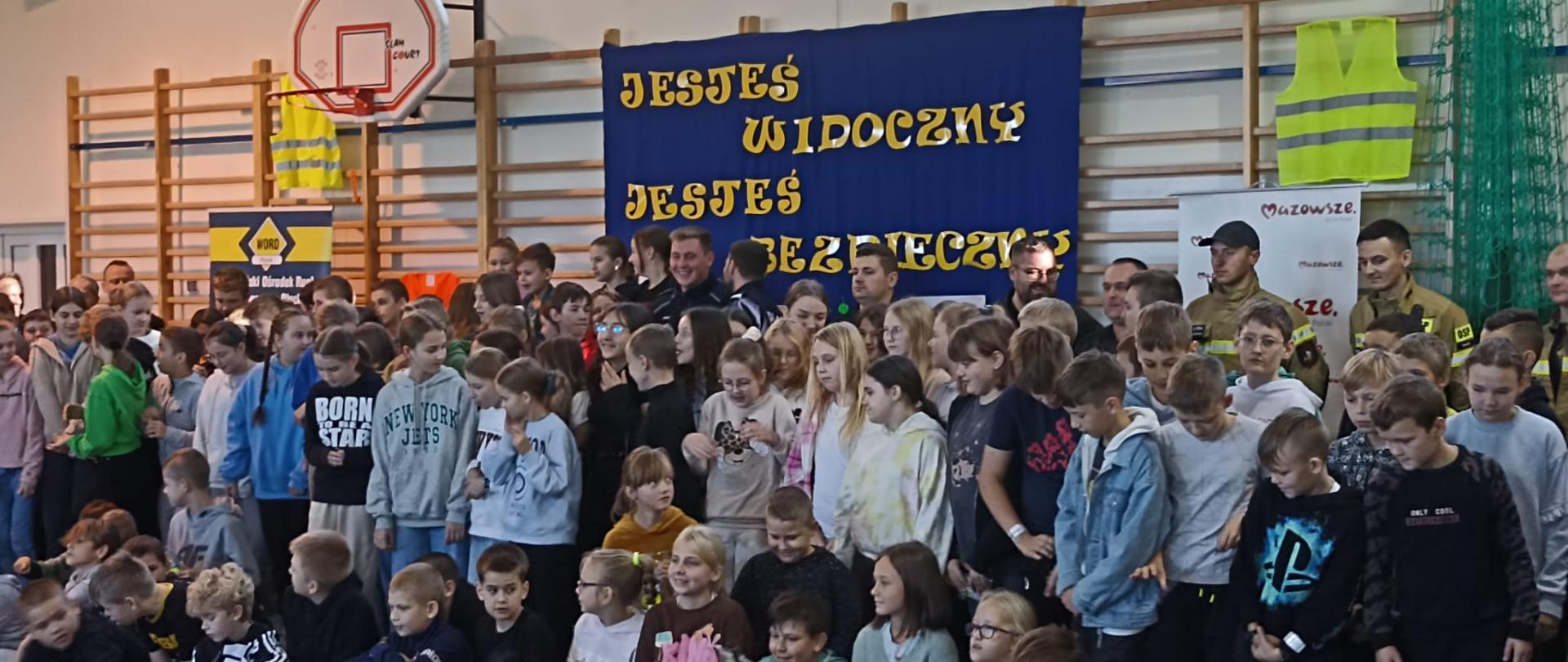 Kontynuacja akcji „Jesteś widoczny, jesteś bezpieczny” w Szkole Podstawowej w Sannikach”. 