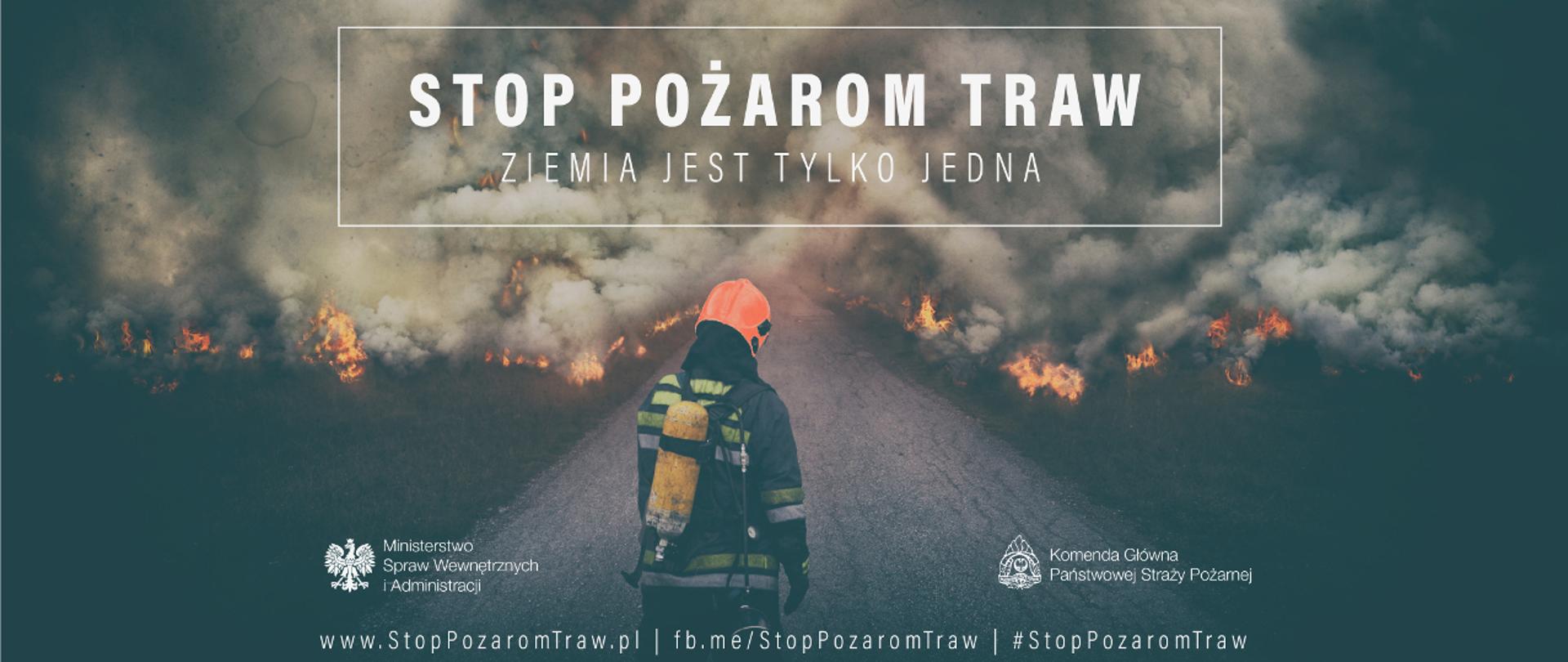 Plakat Stop pożarom traw