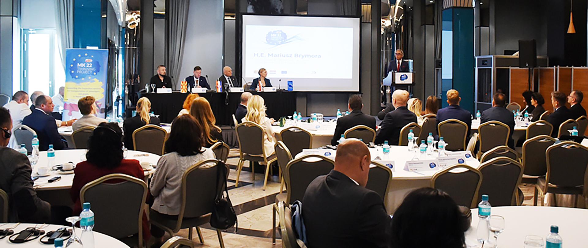 Konferencja zamykająca projekt Twinning „Supporting the inspection services for transportation of passengers and goods” (MK 22 IPA TR 01 24), którego Partnerem Wiodącym był Główny Inspektorat Transportu Drogowego
