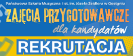 Plakat informujący o zajęciach przygotowawczych dla kandydatów. 