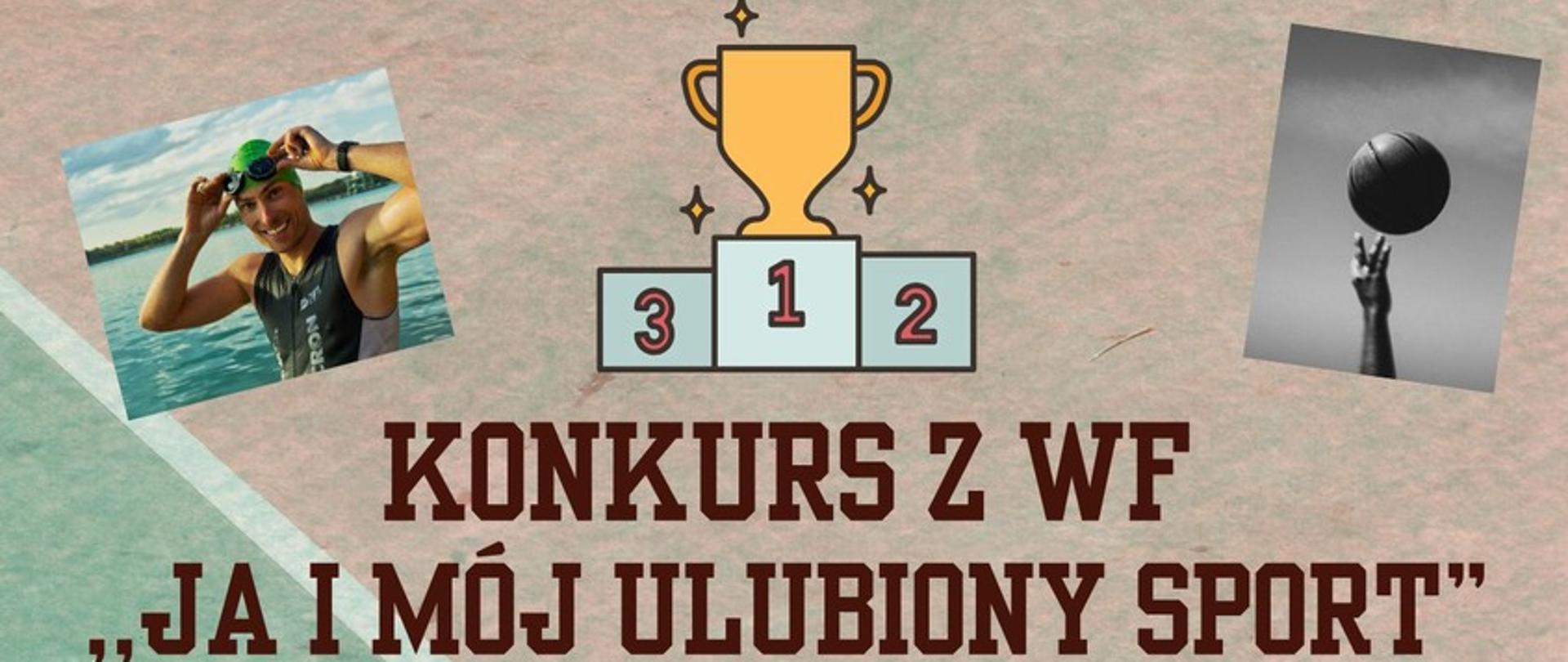 Na zdjęciu jest plakat informujący o konkursie fotograficznym - zaprezentuj siebie w świecie sportu - należy zrobić zdjęcie siebie podczas uprawiania jakiegoś sportu lub ogólnie swojej pasji sportowej połączonej z konkretną dyscypliną.