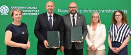 Robert Gajda, Zastępca Prezesa Zarządu NFOŚiGW podczas podpisania umowy