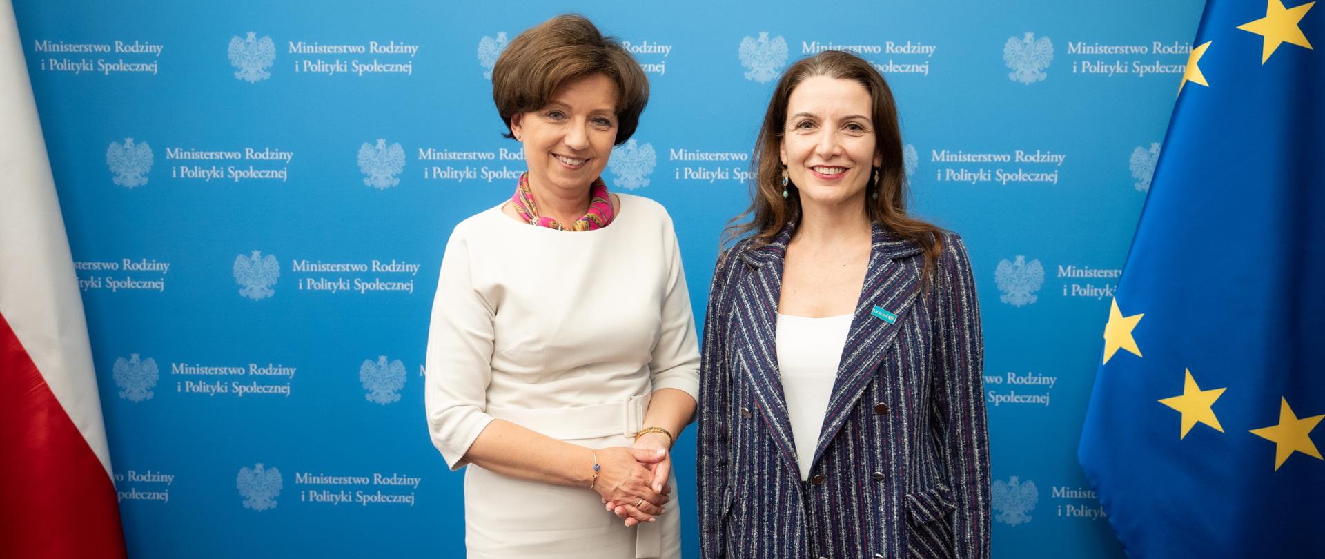 Spotkanie minister Marleny Maląg z dyrektor Biura Regionalnego UNICEF