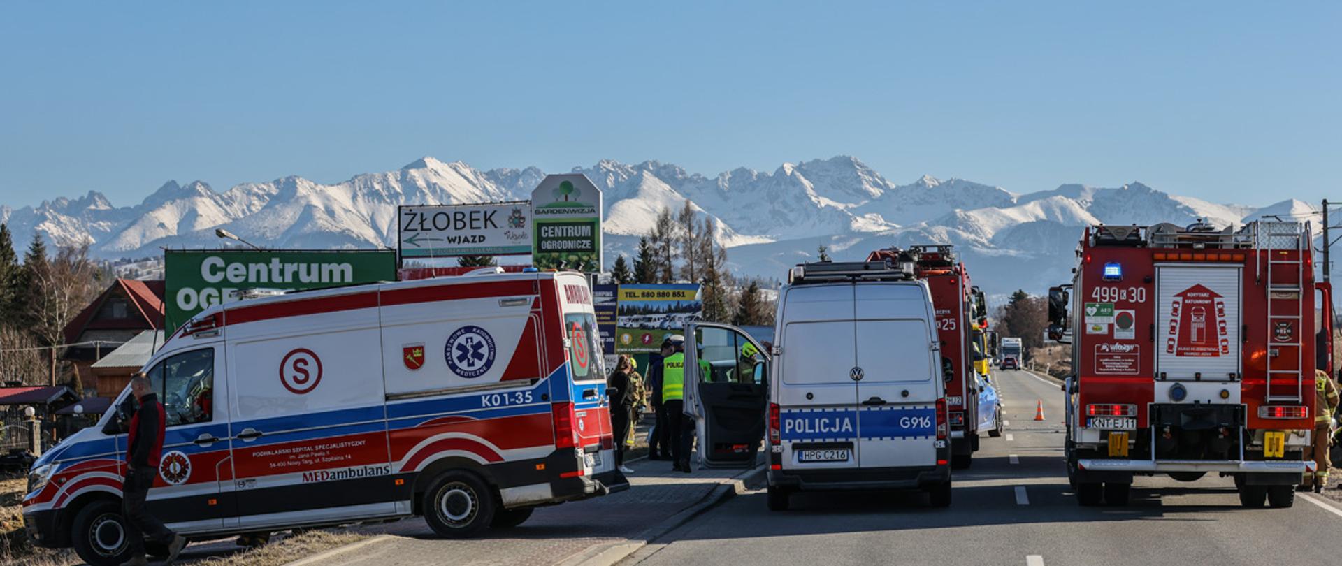 Wypadek na zakopiance 