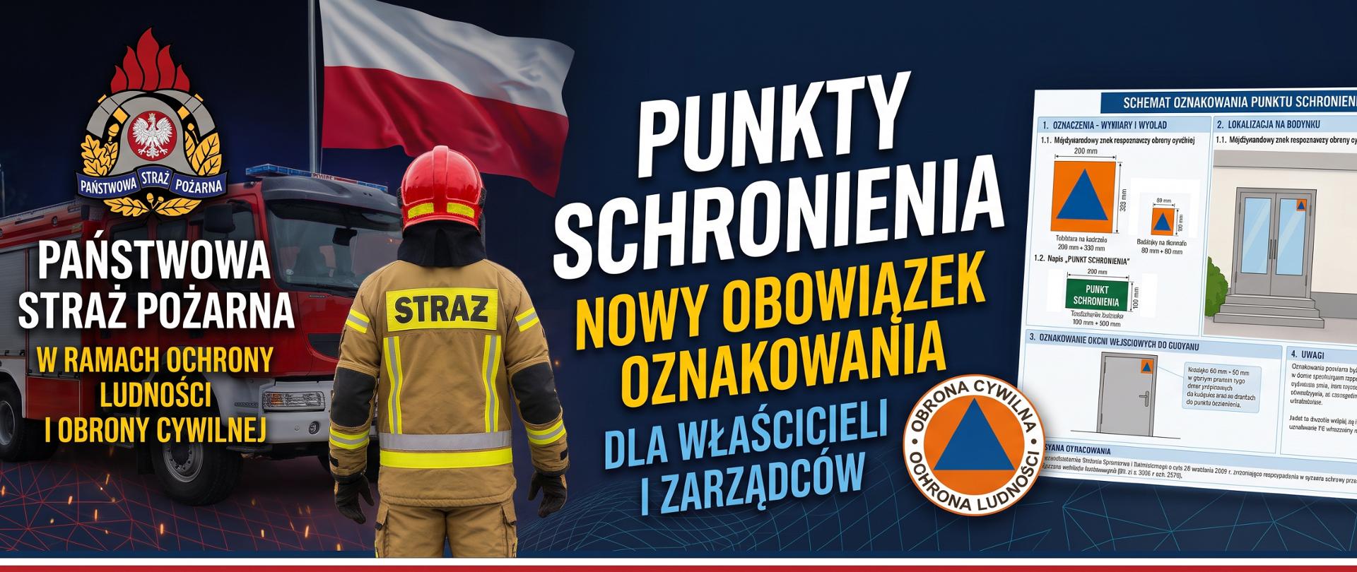 Punkty Schronienia - nowy obowiązek oznakowania dla właścicieli i zarządców