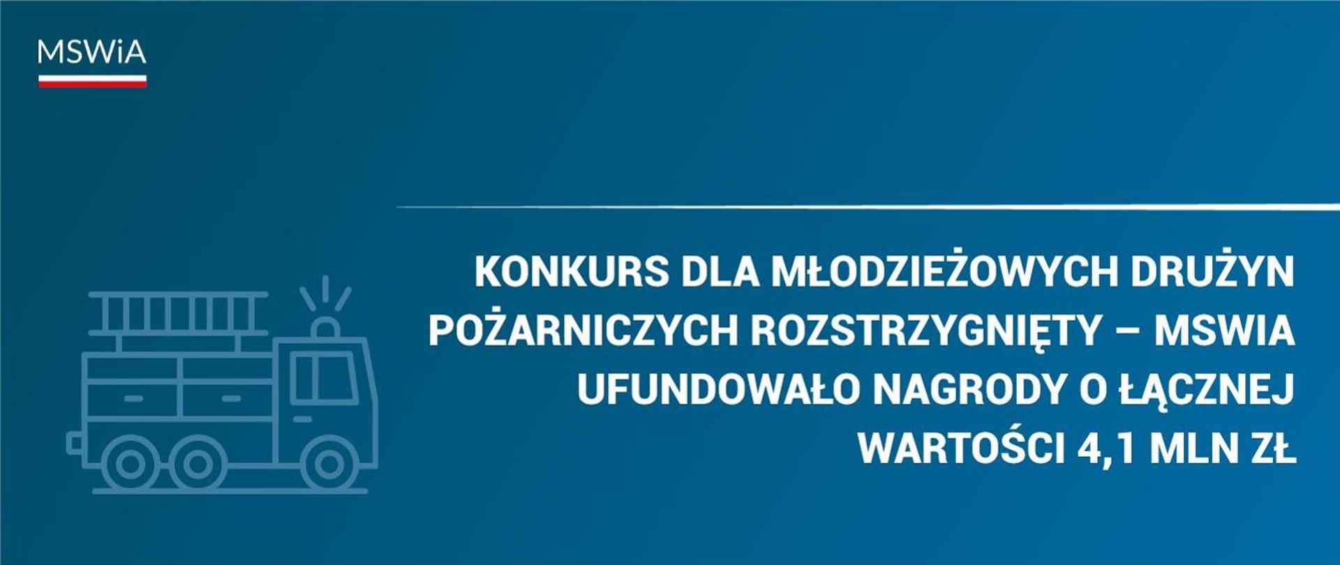 Konkurs dla Młodzieżowych Drużyn Pożarniczych rozstrzygnięty - MSWiA ufundowało nagrody o łącznej wartości 4,1 mln zł
