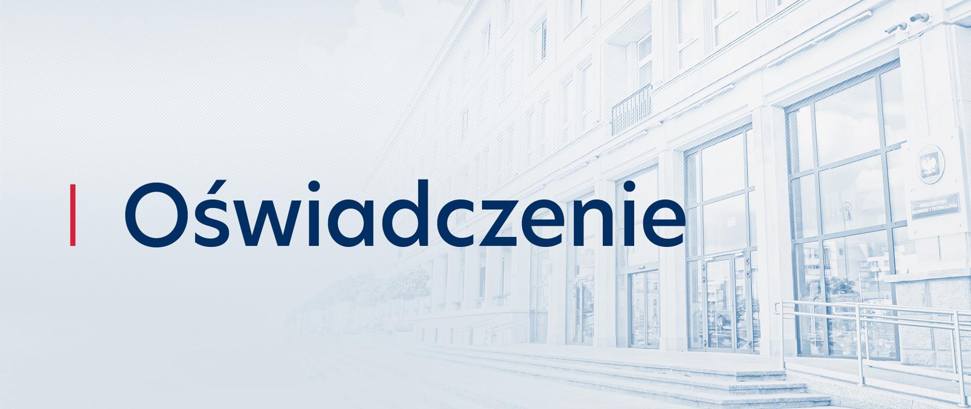 Oświadczenie