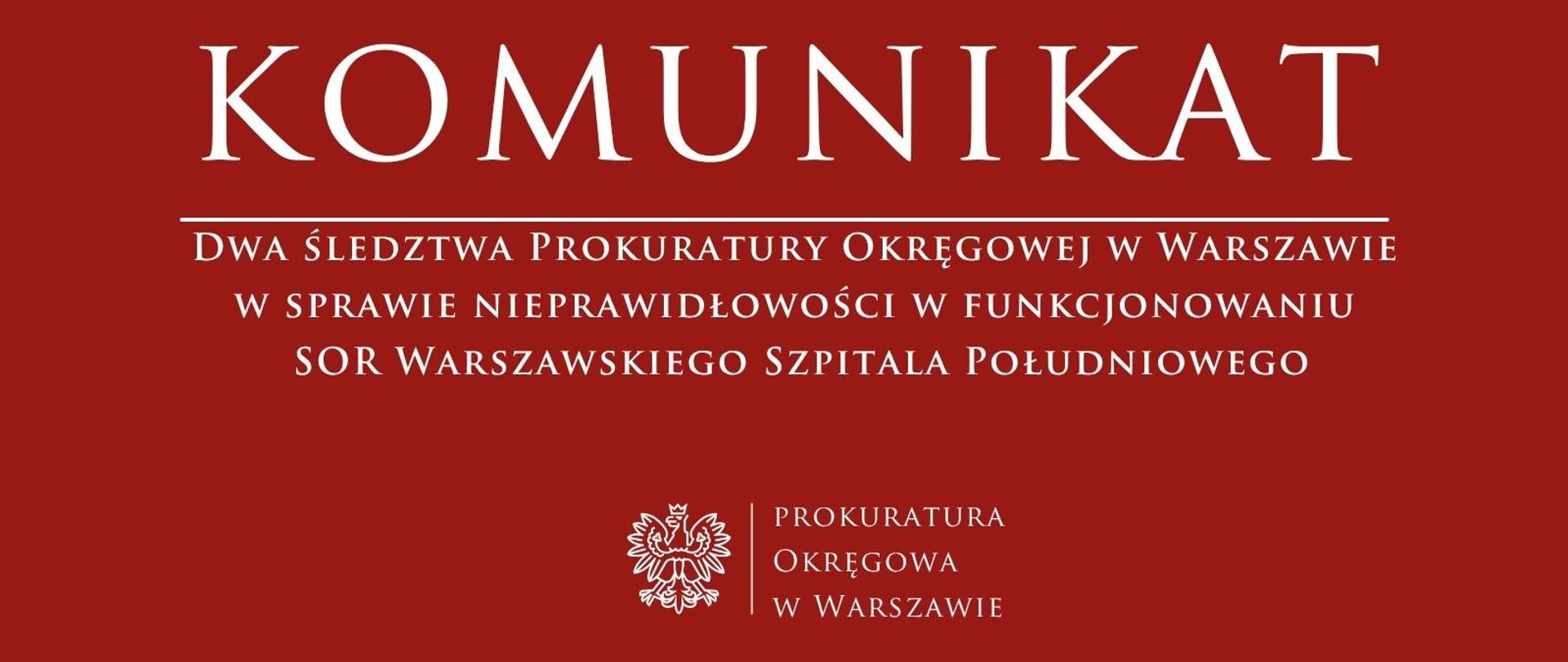 Komunikaty - Warszawa SOR Warszawa 