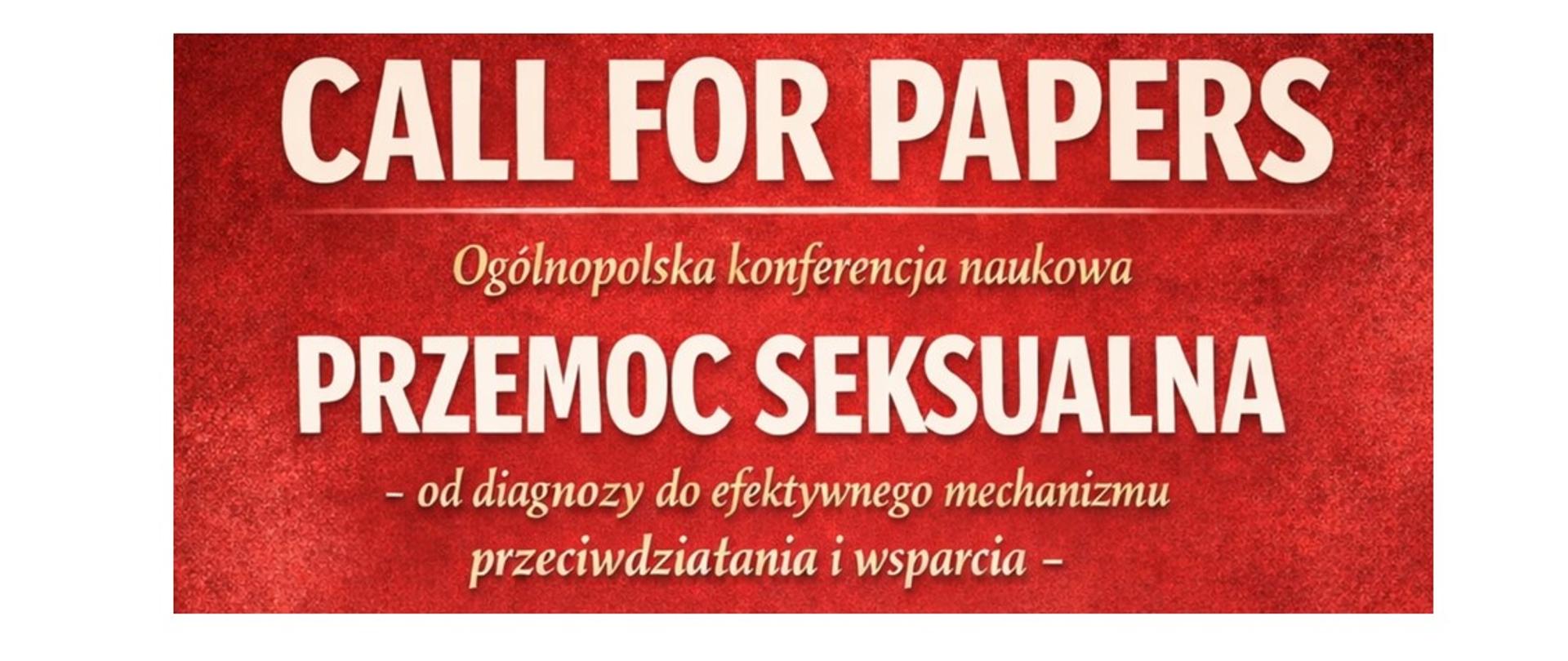 grafika przedstawia plakat z napisem: Ogólnopolska konferencja naukowa pn. Przemoc seksualna - od diagnozy do efektywnego mechanizmu przeciwdziałania i wsparcia.