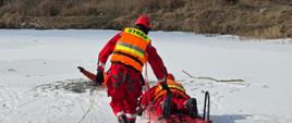 Ćwiczenia ratownictwa lodowego Warka 2025