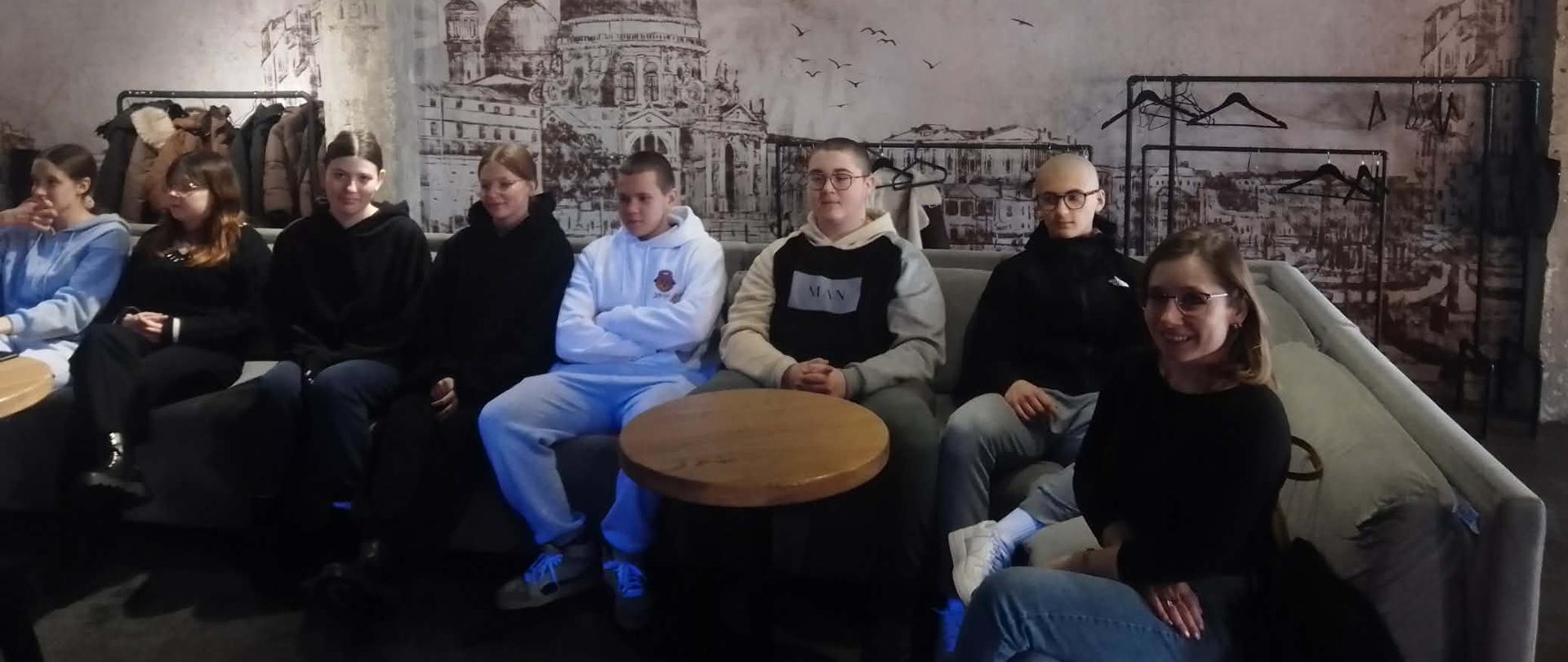 Uczniowie podczas wycieczki 