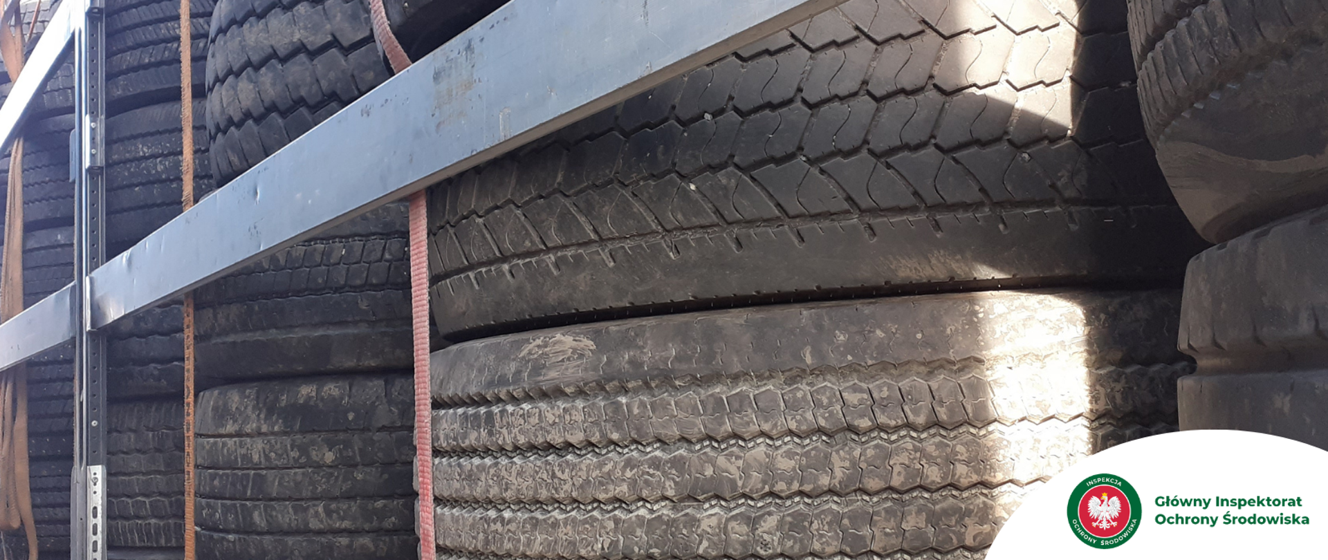 Nielegalny transport zużytych opon ciężarowych