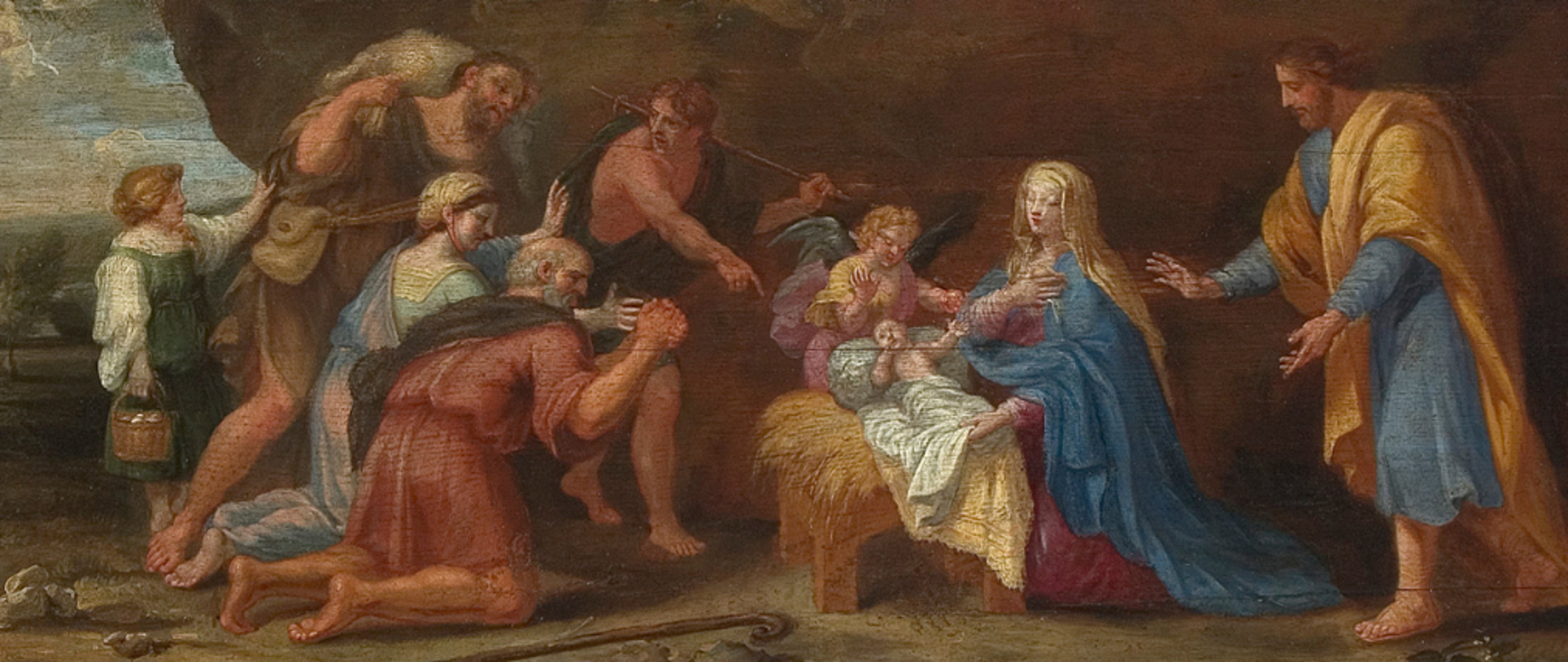 Pokłon Pasterzy, XVII w., Eustachy Le Sueur, Muzeum Pałacu Króla Jana III w Wilanowie