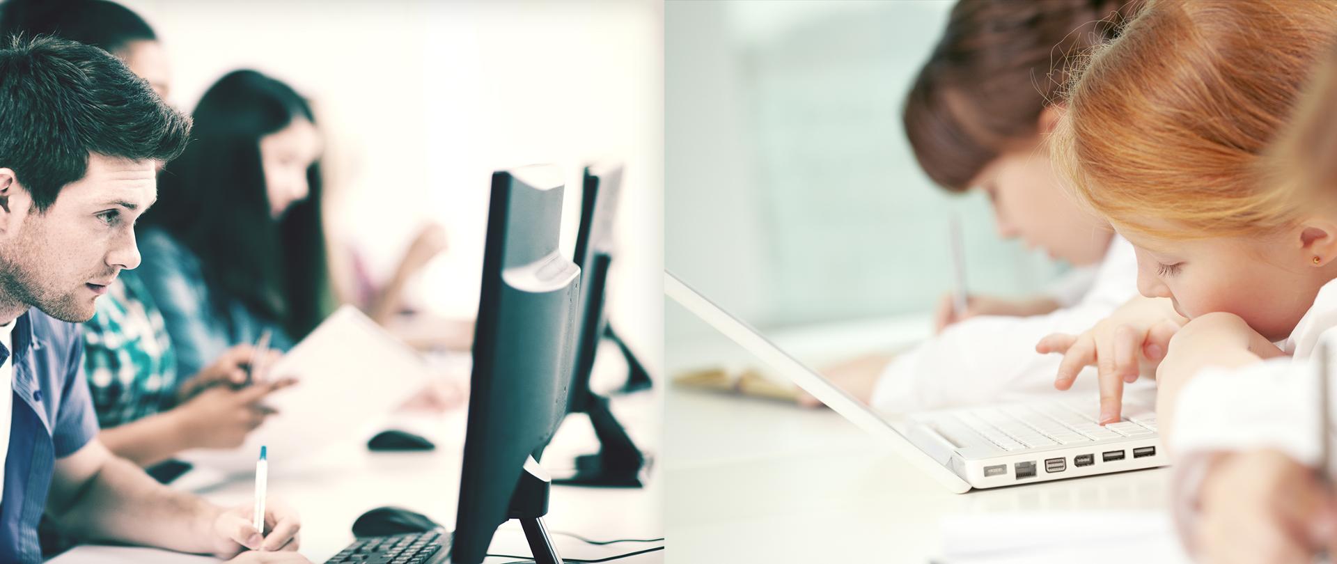 Studenci i szkolne dzieci