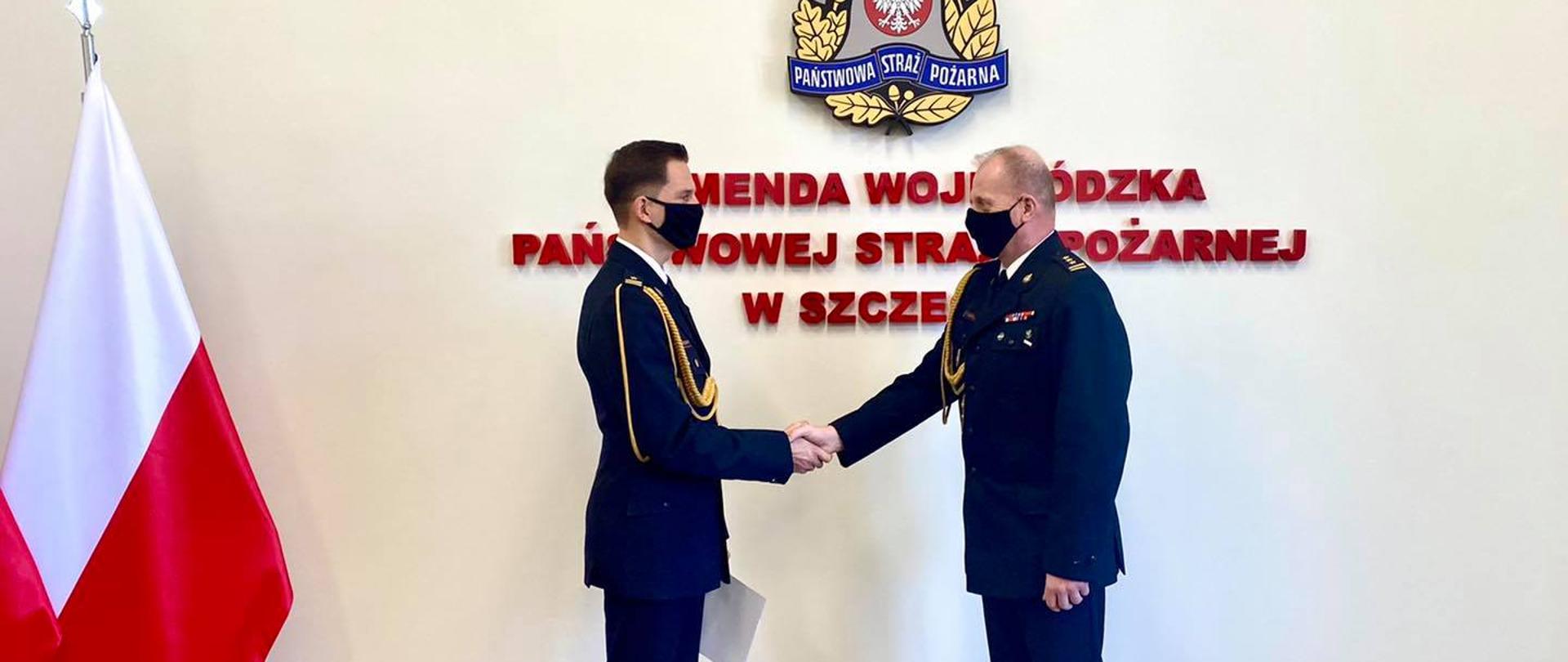 Zachodniopomorski Komendant Wojewódzki Państwowej Straży Pożarnej st. bryg. Jarosław Tomczyk,
w obecności swoich zastępców powołał na stanowisko Komendanta Powiatowego PSP w Myśliborzu mł. bryg. Macieja Iwko