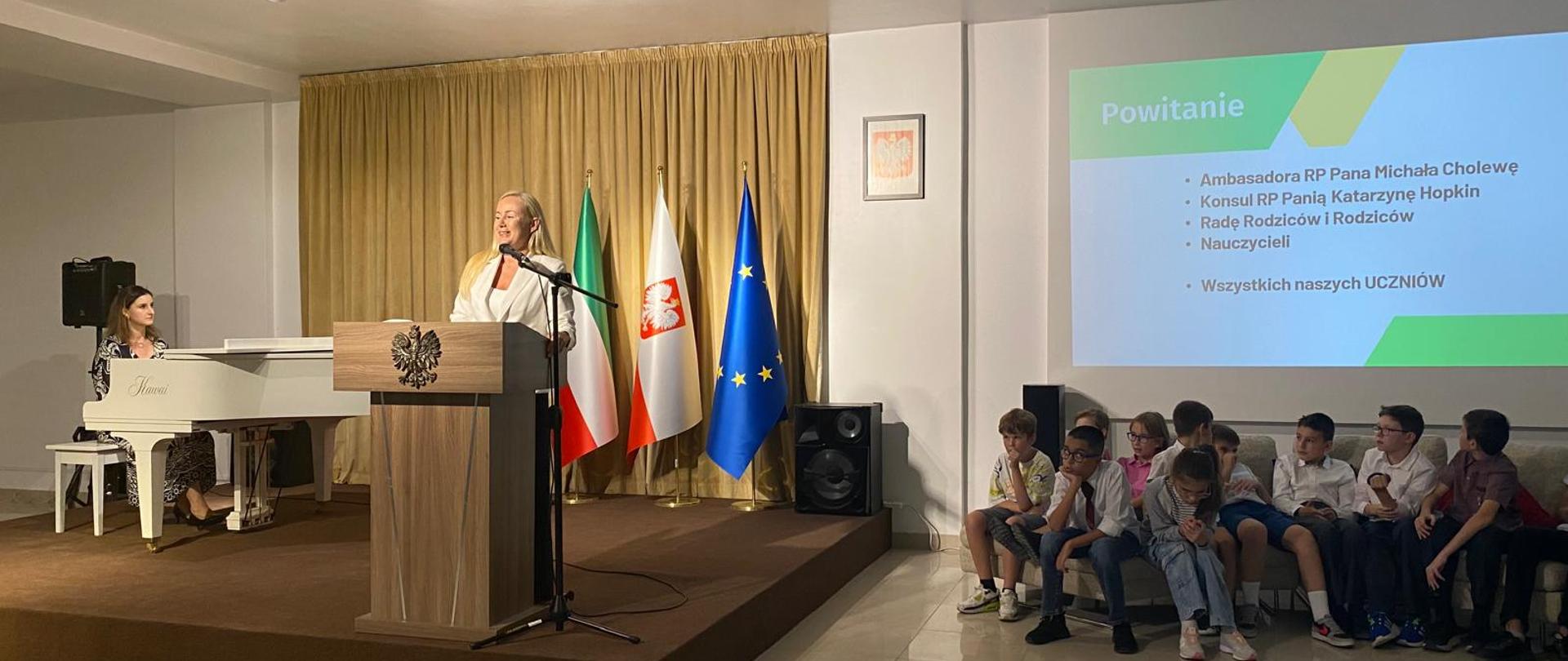 Powitanie pani dyrektor