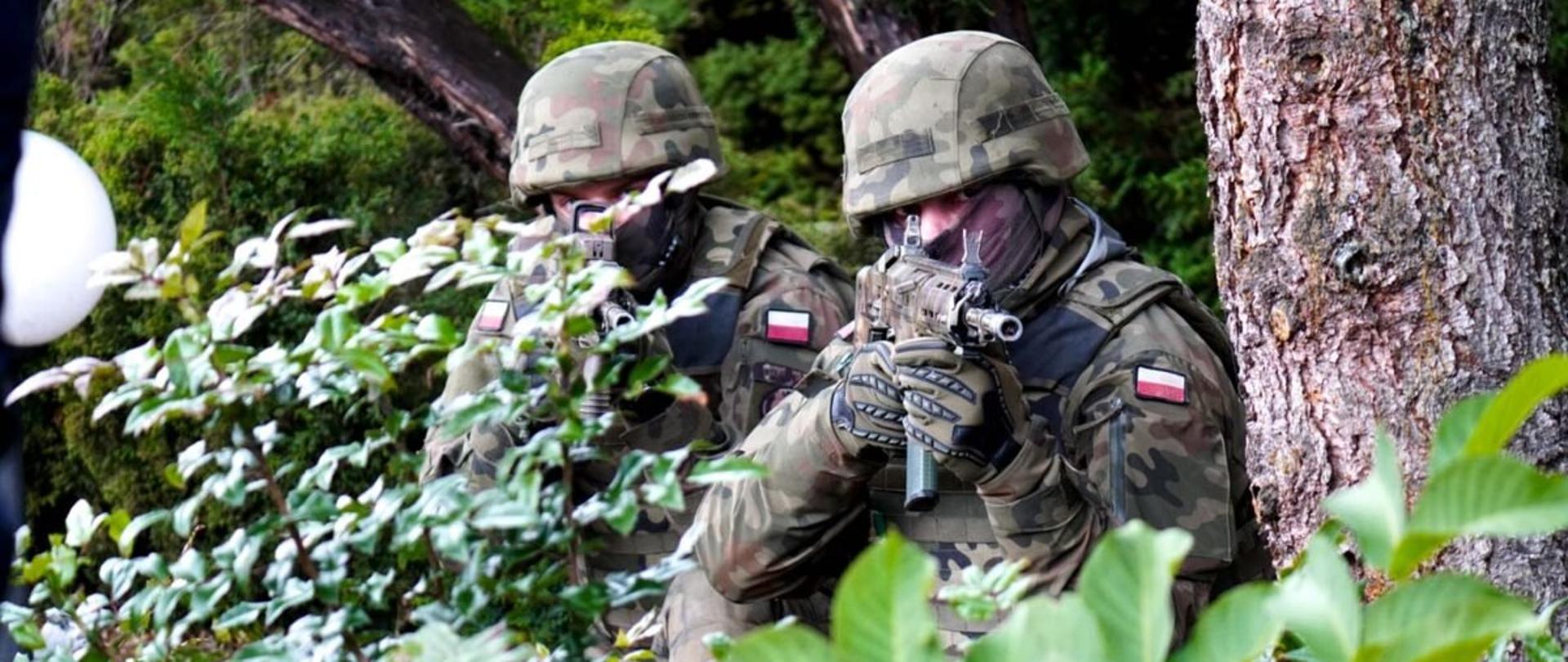 Żołnierze podczas ćwiczenia obronnego PERUN 2022