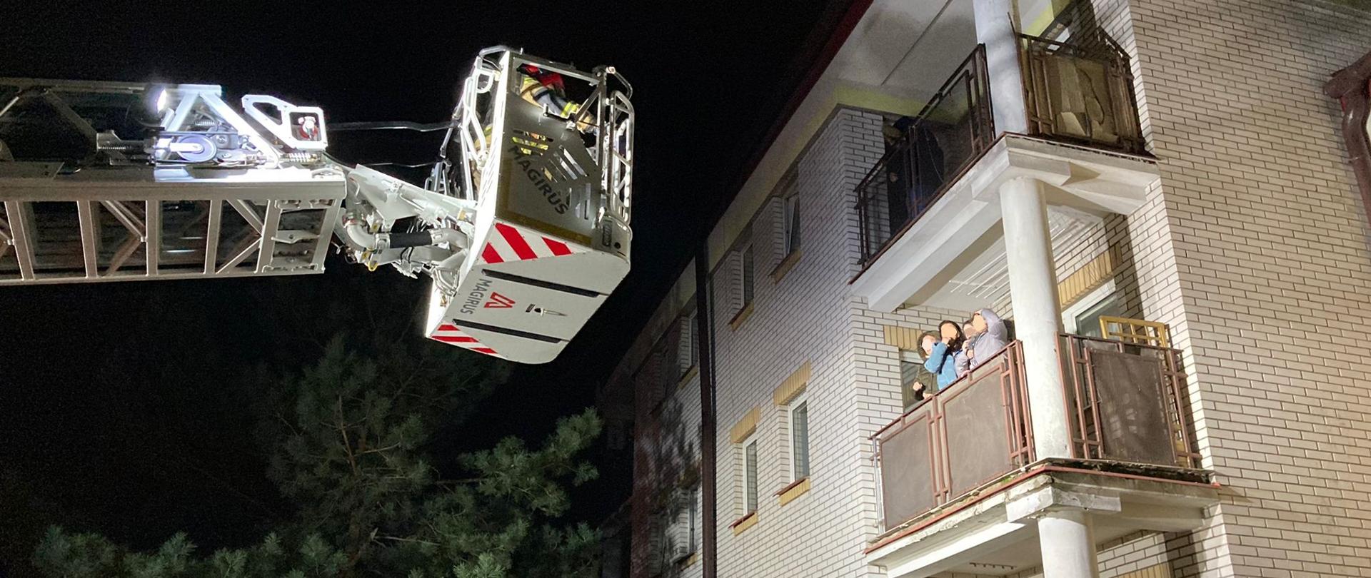 Białystok, ul. Barszczańska – pożar piwnicy