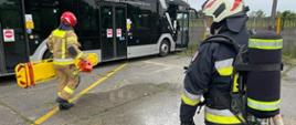 
Realizacja scenariusza dotycząca pożaru autobusu elektrycznego.
