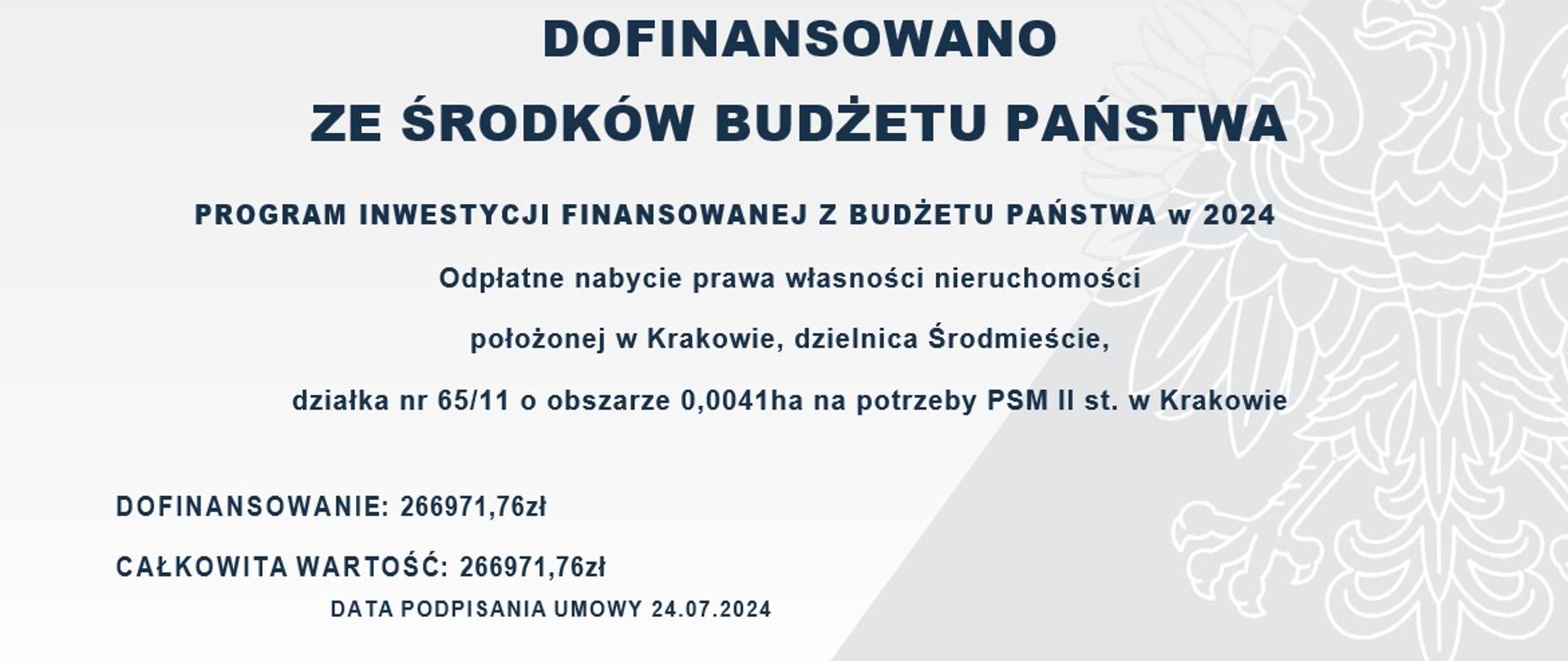 tablica informacyjna grafika flaga i godło Polski