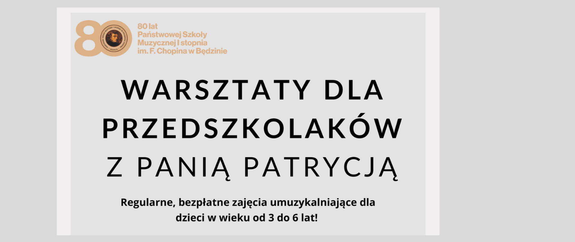 baner na szarym tle, na środku opis wydarzenia