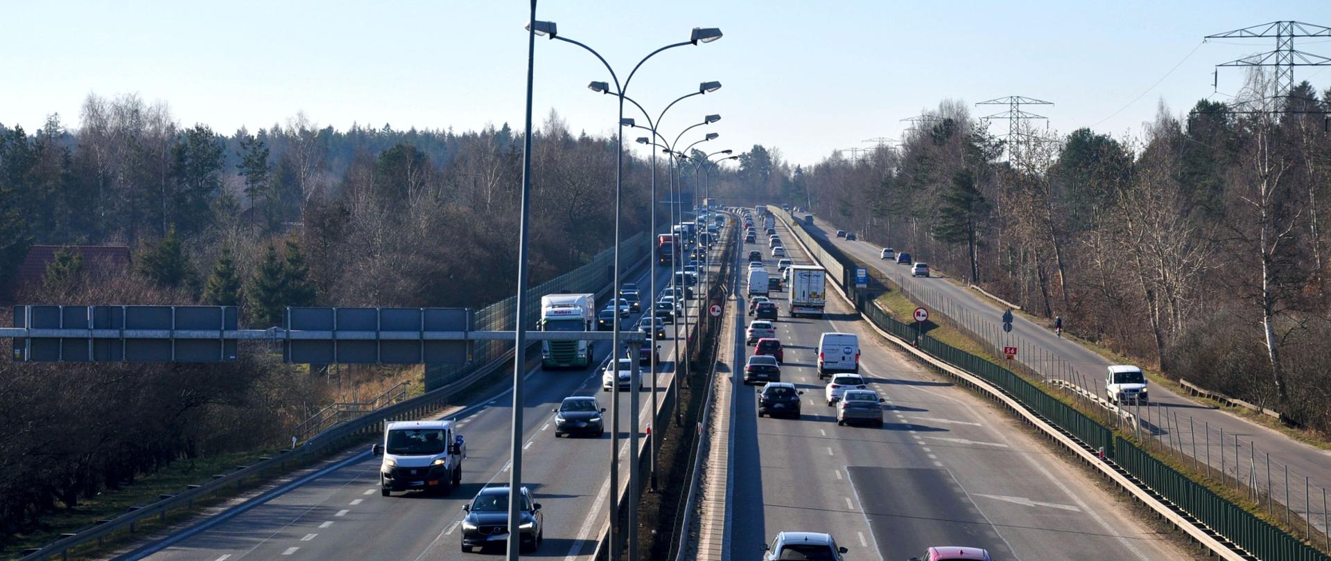 S6 w rejonie węzła Gdańsk Owczarnia