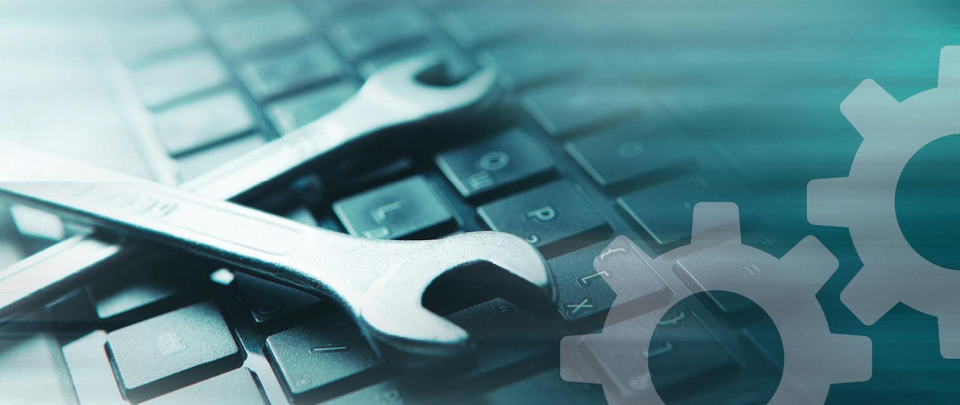 Na klawiaturze leżą klucza fransukie