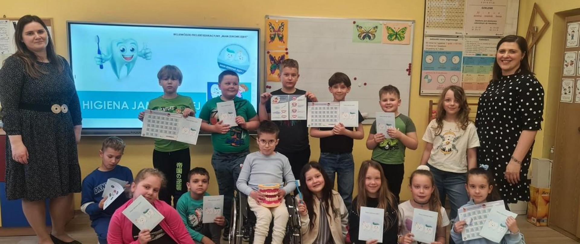„Mam zdrowe zęby!” klasy I i II Szkoły Podstawowej w Żelazkowie