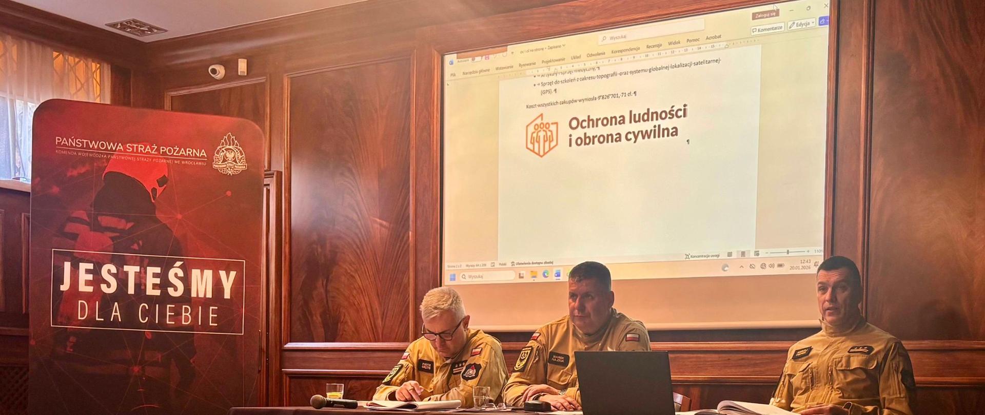 Odprawa kadry kierowniczej PSP woj. dolnośląskiego we Wrocławiu