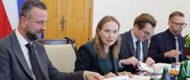 The photo shows Minister Katarzyna Pełczyńska-Nałęcz with other meeting participants