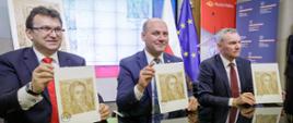 Secretary of state in Polish MFA Szymon Szynkowski vel Sęk takes part in presentation of new postage stamp "Józef Wybicki - author of the Polish anthem"