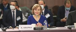Wiceminister Anna Krupka podczas posiedzenia zarządu Światowej Agencji Antydopingowej