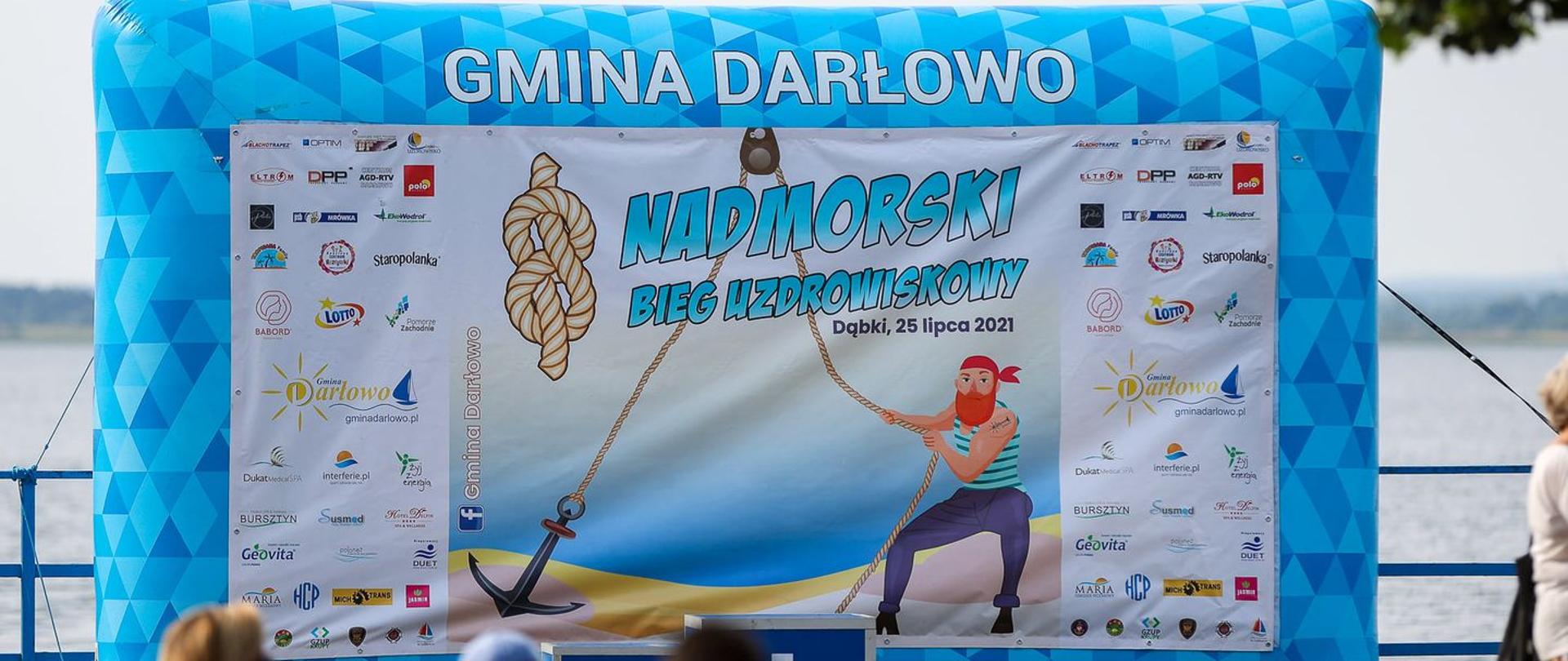 8 Nadmorski bieg uzdrowiskowy. Baner promocyjny.