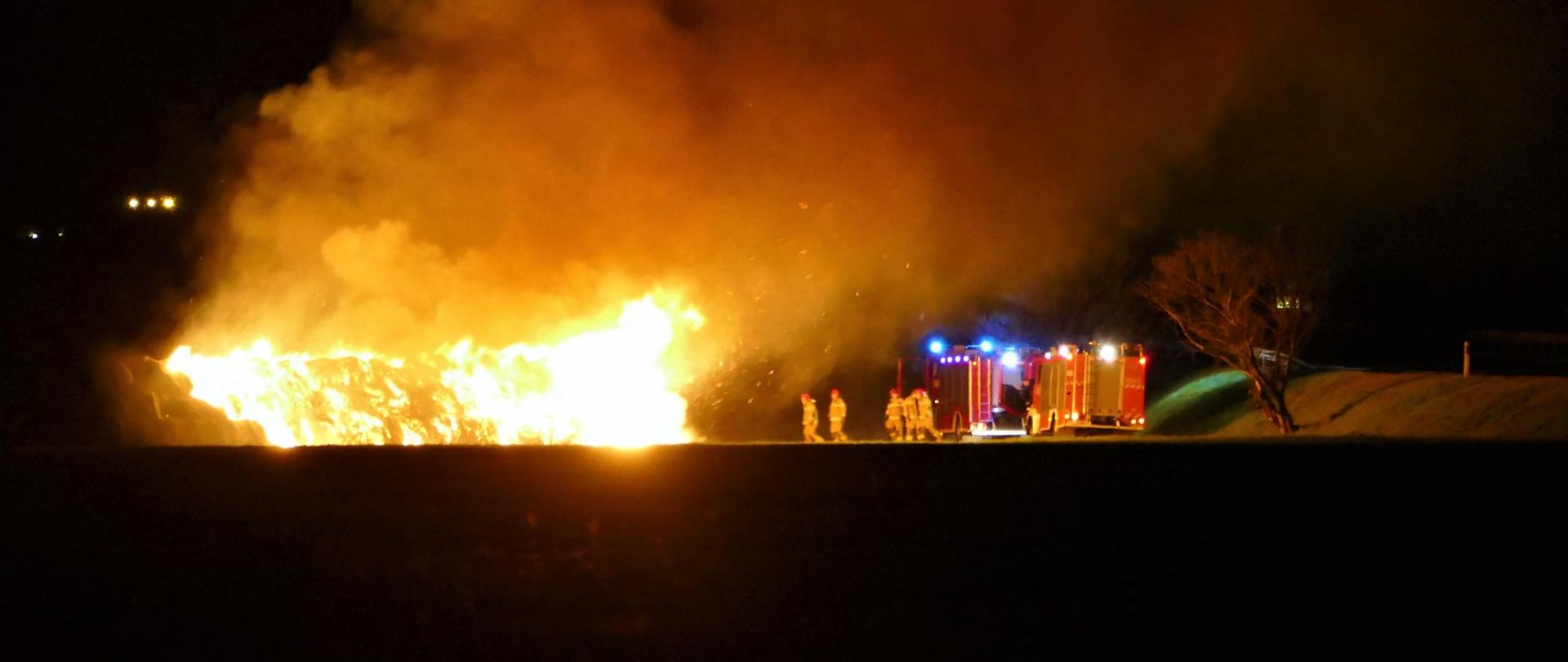 Pożar stogu w Przyborkach