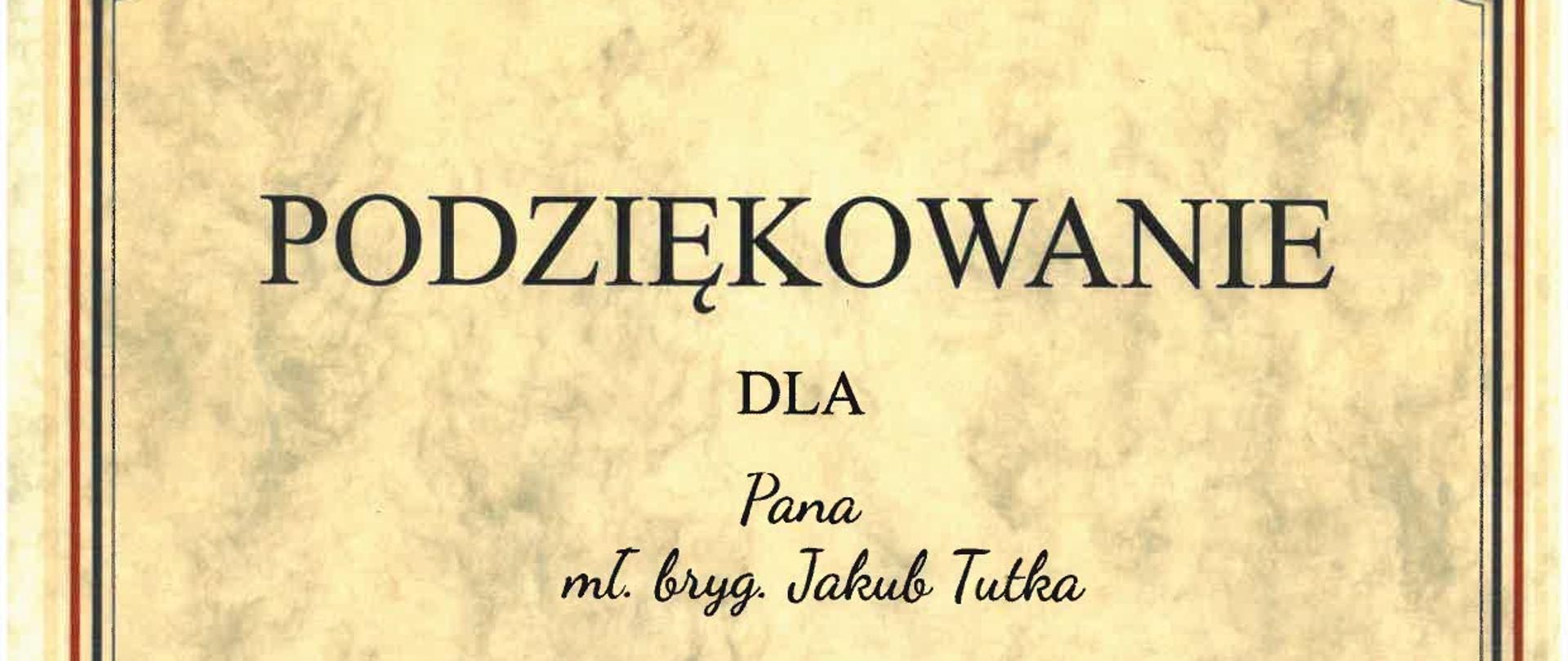Podziękowania