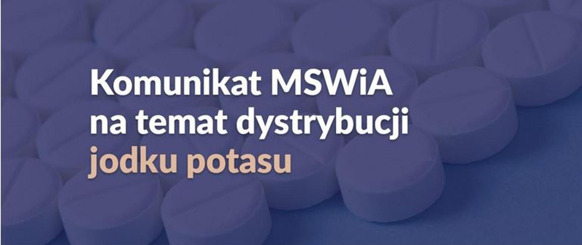 Komunikat MSWiA