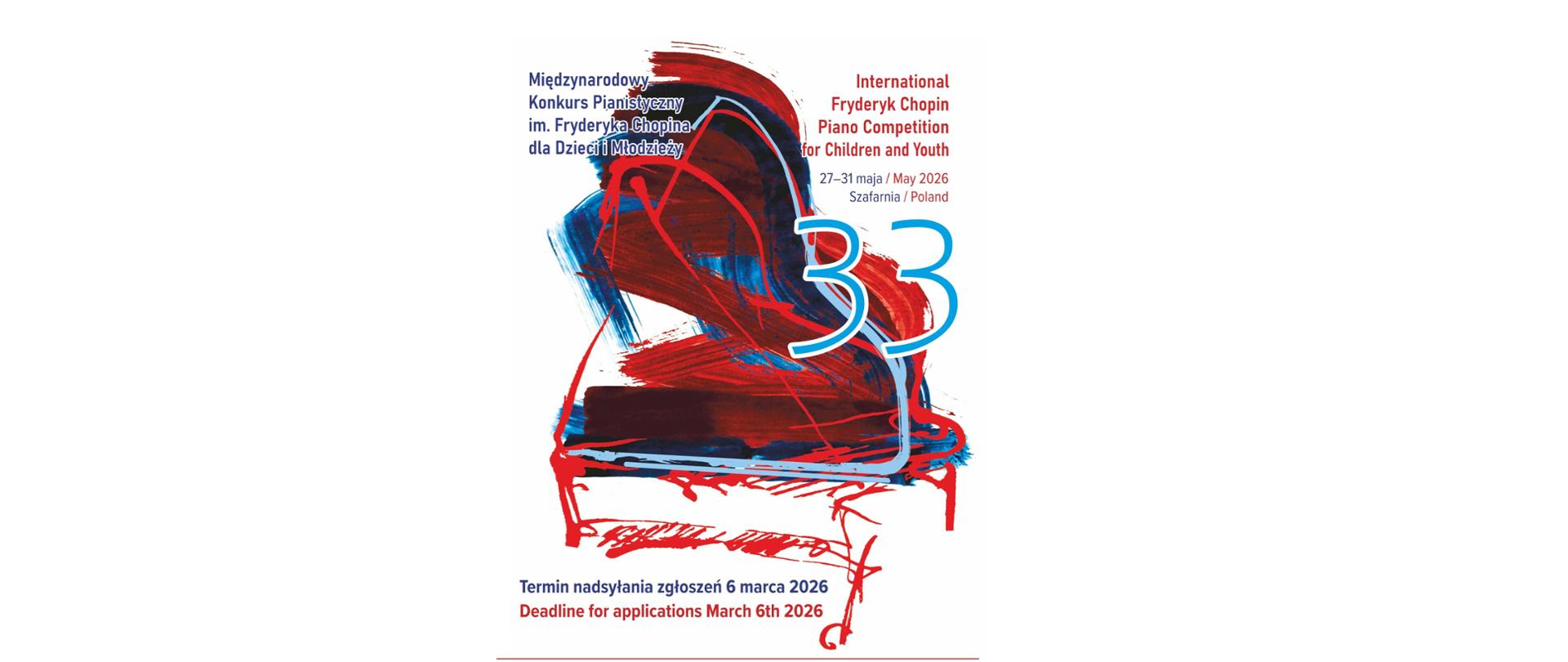 33e Concours international de piano Fryderyk Chopin pour enfants et jeunes à Szafarnia — information pour les jeunes pianistes