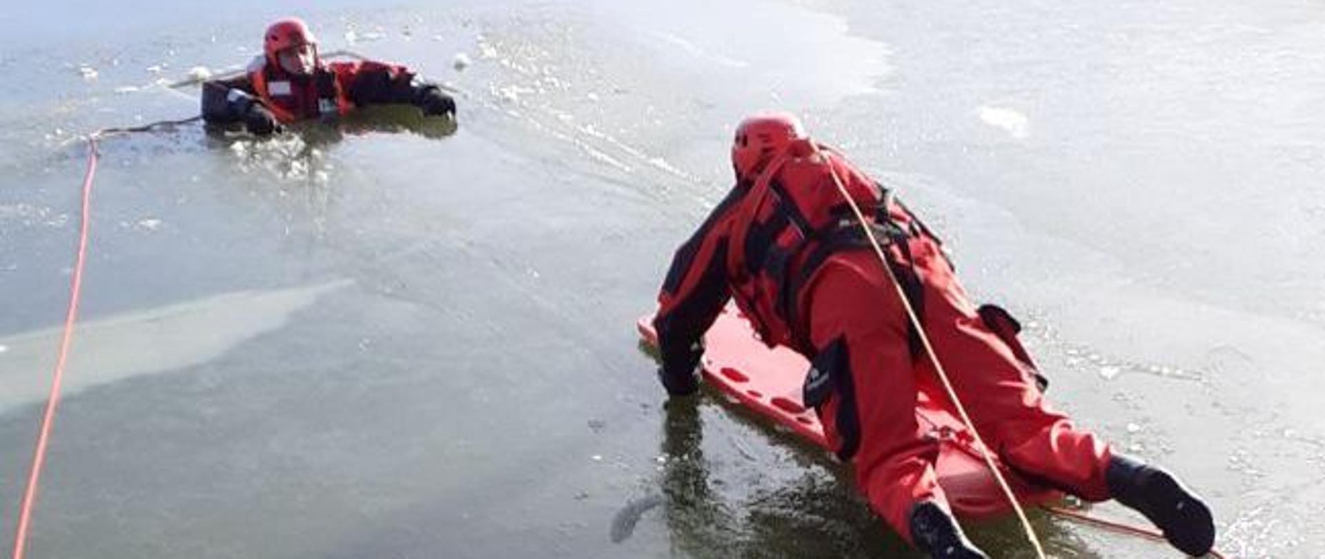 Pokazy z zakresu ratownictwa na lodzie w ramach akcji „Bezpieczne Ferie 2024”