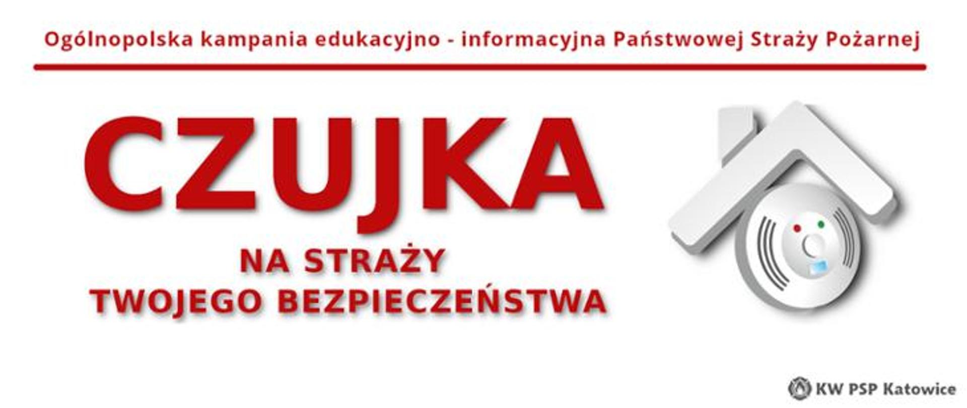 Logo kampanii "Czujka na straży twojego bezpieczeństwa"