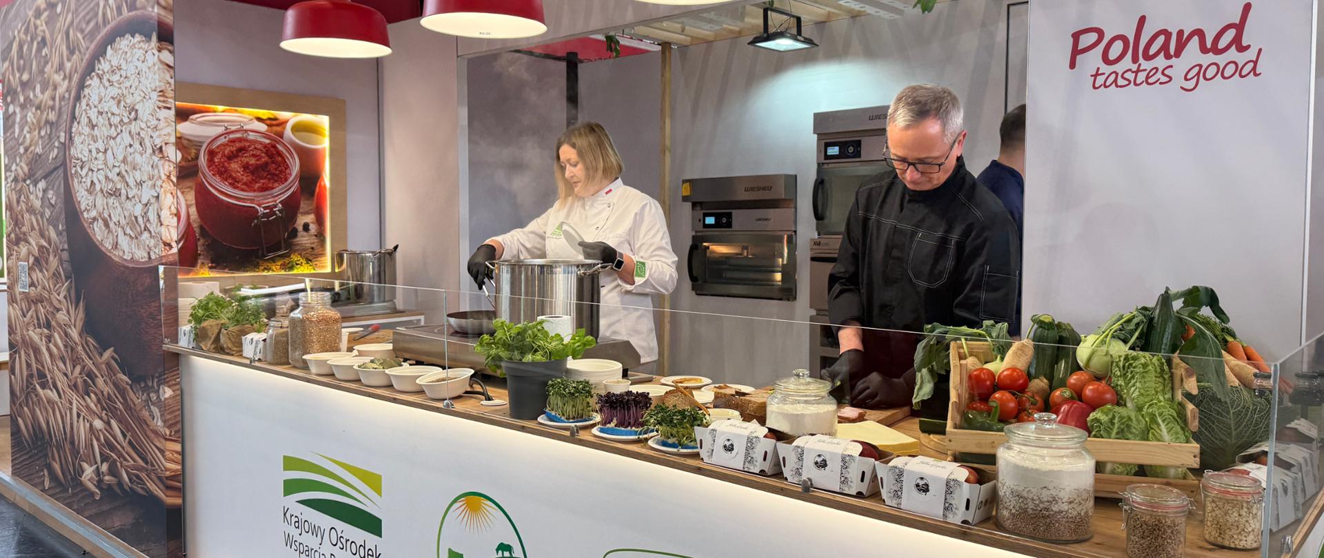 The Polish national stand "Poland Tastes Good" at BIOFACH 2026 in Nuremberg, the biggest and most important trade fair for eco foods, drinks and cosmetics in the world
